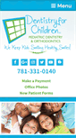 Mobile Screenshot of dentistryforchildren.com
