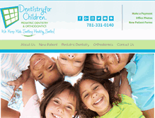 Tablet Screenshot of dentistryforchildren.com